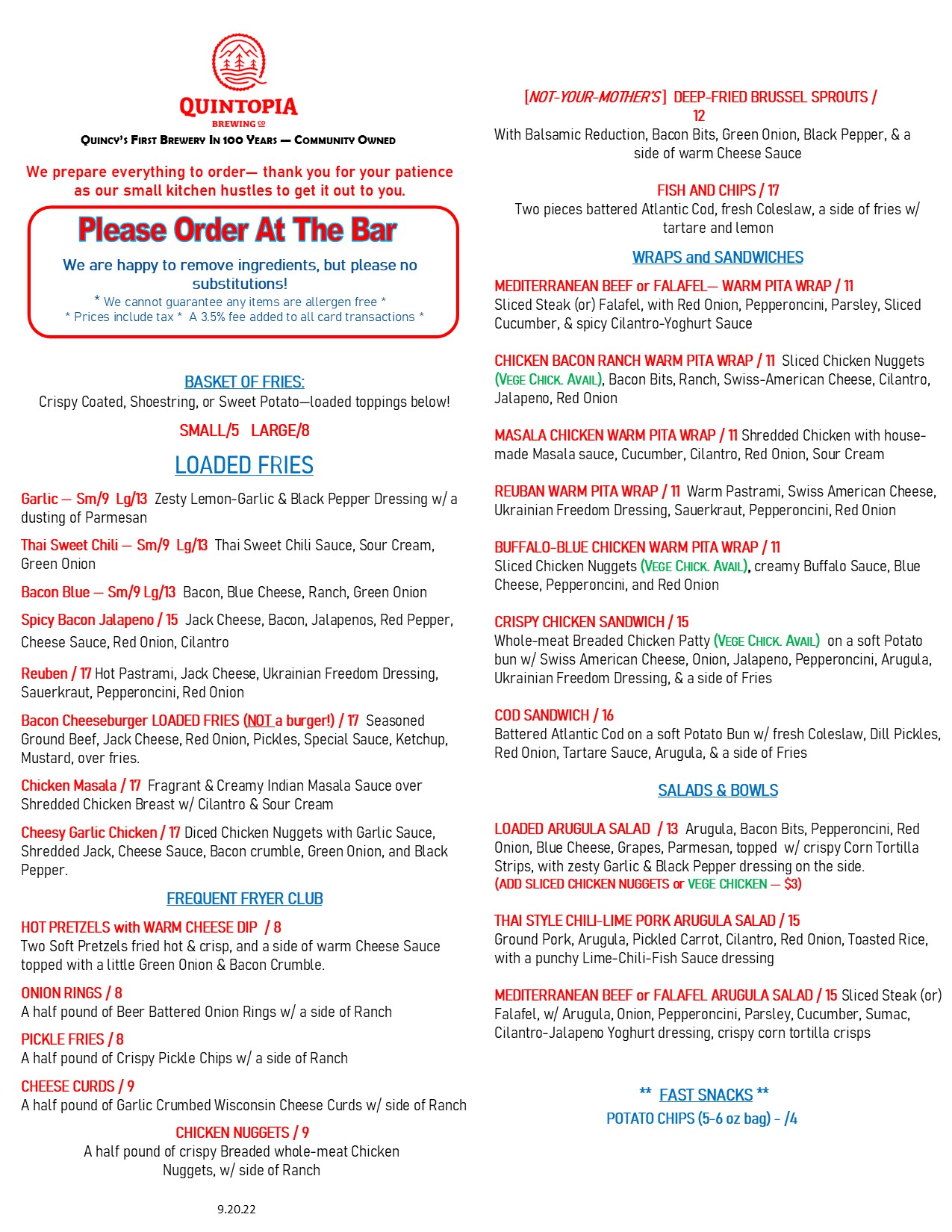 Quintopia Brewing Craft Brewery & Taproom Located in Quincy, CA